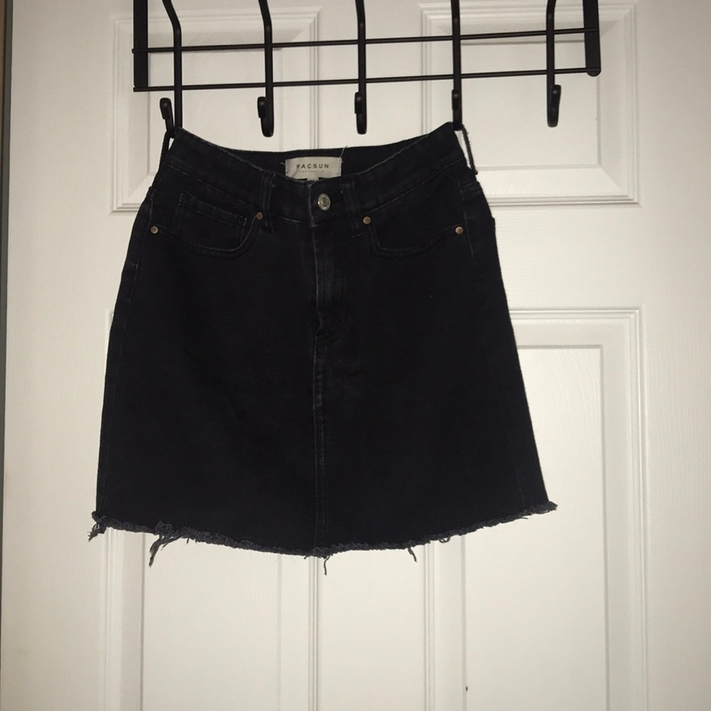 Pacsun black denim mini skirt